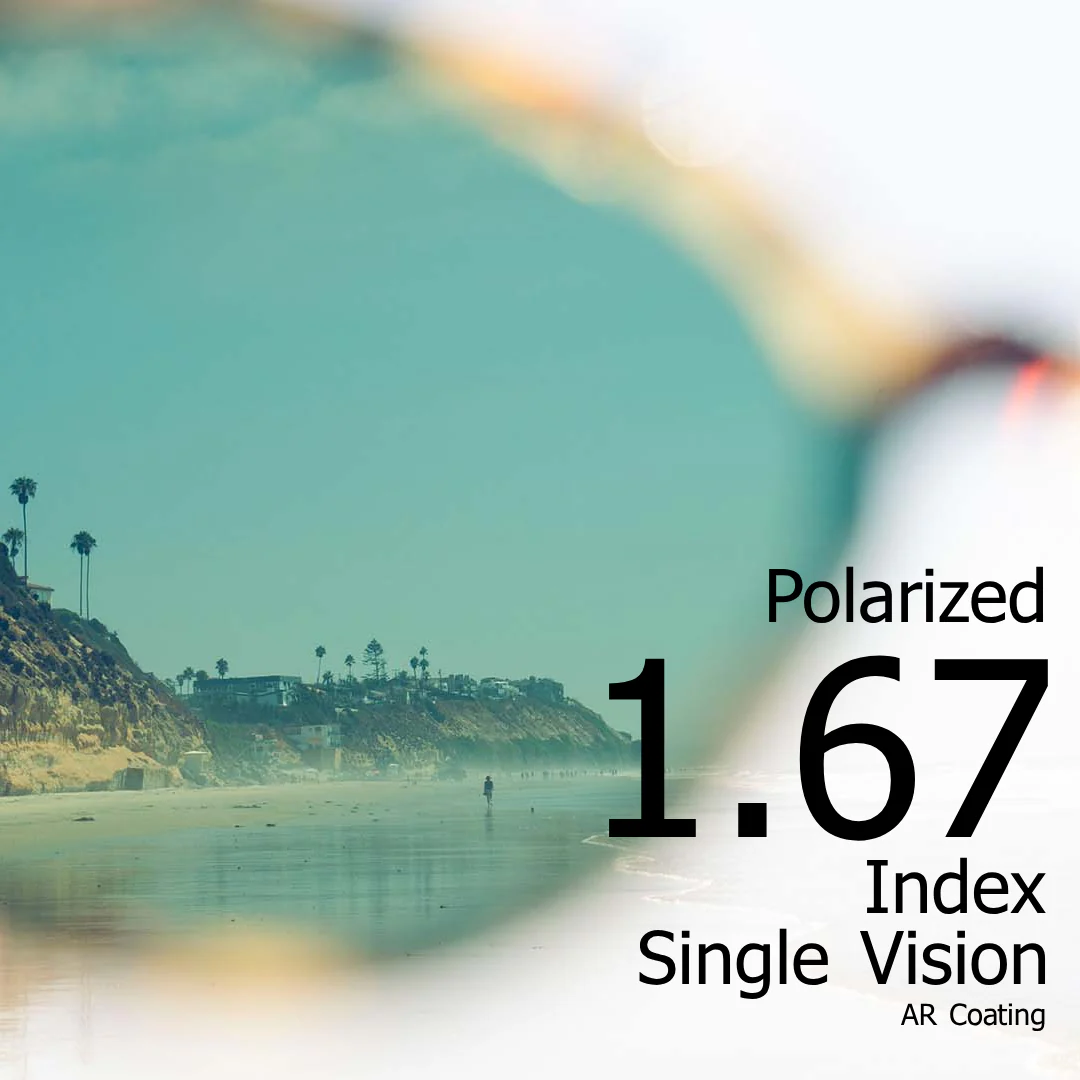 High Index 1.67 Polarized Sunglasses Lens Xeon 5s